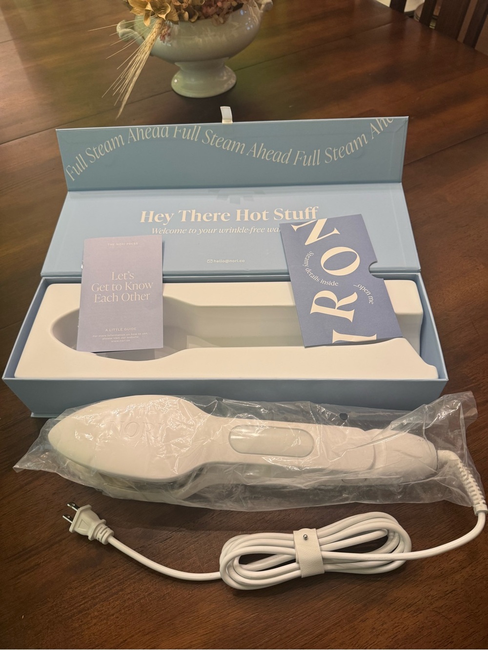 Nori White Handheld Steamer - Oprah’s Favorite